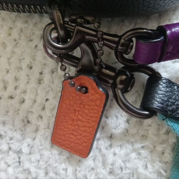 RARE COACH Rainbow Rexy and Carriage Sadie Crossbody bag  - Picture 5 of 7